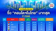 10 อันดับประเทศ ที่ซื้อ “คอนโดฯในไทย” มากสุดปี 2566