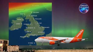 โปรดชมคลิป : “กัปตันอีซีย์เจ็ต” เอาใจผู้โดยสาร หันเครื่อง 360 องศากลางอากาศให้ชมแสงเหนือ ฮือฮา! “อังกฤษ” ปีนี้สามารถเห็นแสงสีเขียวออโรร่าจากท้องฟ้า