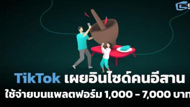 TikTok เผยอินไซต์คนอีสาน ใช้จ่ายบนแพลตฟอร์ม 1,000-7,000 บาท