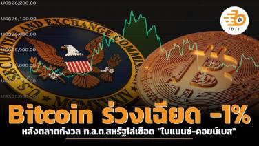 Bitcoin ร่วงเฉียด -1% หลังตลาดกังวล ก.ล.ต.สหรัฐไล่เชือด "ไบแนนซ์-คอยน์เบส"