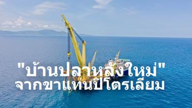 โครงการนำร่อง Rigs-to-Reefs ครั้งแรกของเมืองไทย “พลิกบทบาทขาแท่นปิโตรเลียม” สู่บ้านปลาหลังใหม่ใต้ทะเล