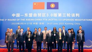 อัปเกรด FTA อาเซียน-จีนคืบหน้า ทั้งเปิดตลาดสินค้า เสรีลงทุน ร่วมมือเศรษฐกิจสาขาใหม่