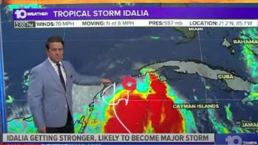 พายุโซนร้อนอิดาเลีย ใกล้กลายร่างเป็นเฮอริเคนเข้าถล่มฟลอริดา นักวิทย์ชี้เหตุอุณหภูมิโลกยิ่งร้อนยิ่งรุนแรง