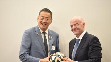 นายกฯ ปลื้มประธาน FIFA ขอพบที่นิวยอร์ก หารือประชุมในไทยปีหน้า คาดผู้เข้าร่วมกว่า 2,000 คนกระตุ้นเศรษฐกิจ
