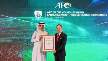 สมาคมฯ รับรางวัล AFC Elite Youth Scheme เลื่อนชั้น เป็นระดับ 3 ดาว