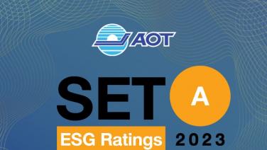 AOT ครองระดับ A หุ้นยั่งยืน SET ESG Ratings เป็นปีที่ 9