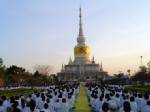 พุทธศาสนิกชนมหาสารคามร่วมทำบุญวันมาฆบูชา