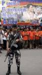ตำรวจตรึงกำลังแน่นหนา เตรียมรับมือการเดินขบวนประท้วงขับไล่ “อาร์โรโย”