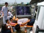 โชเฟอร์ 18 ล้อเปิดแอร์นอนดับคารถ
