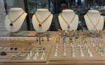 Jewelry collection at a shop in Bangkok