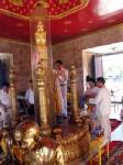 จ่อเชือดแพะยิงสลุตรับ"สมชาย-เจ๊แดง"บวงสรวงพระเจ้าตากเมืองคอน