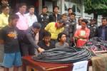 ตร.ตรังจับแก๊งขโมยสายไฟพร้อมของกลางหลายรายการ