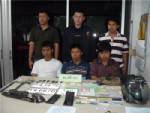 ตำรวจศรีราชาแถลงข่าวจับกุมแก๊งลักรถยนต์