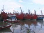 เรือประมงตรังหยุดออกหาปลาช่วงคลื่นลมแรง