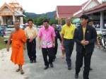 ผวจ.ระนองตรวจความพร้อมพิธีถวายดอกไม้จันทน์