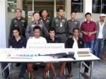 ตร.ชลบุรีโชว์จับกุมแก๊งยาเสพติดยาได้พร้อมของกลางและอาวุธปืนสงครามก่อนปีใหม่
