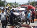 ชนวินาศกลางแยกสัตหีบตาย 1 สาหัส 2