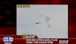 Helicopter hits small plane, crashes into Hudson River