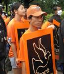 องค์กรเอกชนไทย-พม่า ร่วมเดินขบวนวันสันติภาพสากลที่แม่สอด