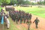 ระดม ชรบ.แม่สอดนับพันนาย ซ้อมรับองคมนตรีรับมอบเงินสมทบสภากาชาด