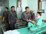ผบช.ภ.5 เยี่ยม ตร.บาดเจ็บขณะปฏิบัติหน้าที่ส่งเสด็จฯที่ ชร.