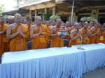 คณะสงฆ์วัดโสธร ประกอบพิธีขอขมาพระชั้นผู้ใหญ่
