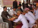 ศูนย์ฝึกอบรมตำรวจภูธรภาค 2 จัดบรรพชาสามเณรหมู่ 215 รูปถวายในหลวง