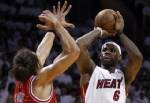เลอบรอนนำฮีทขึ้นแท่นชิง NBA