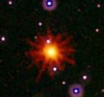 Star-eating black hole sends flash from distant galaxy