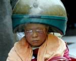 Bonnet hairdryer saves German grandmother