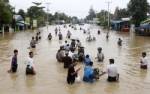 น้ำท่วมฉับพลันในภาคกลางพม่ามีผู้สูญหายกว่า 60 คน