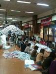 แกนนำแรงงานโวยแจกของดอนเมืองระเบียบจัด รับยาก !!