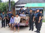 ทหารพรานบุกยึดไม้พะยูงมูลค่าร่วม 2 ล้านคาท่าทรายป.เป็ด