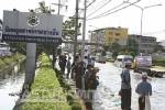 นิคมฯ บางชันระทึก ระดับน้ำยังสูงไม่หยุด ประกาศแผนเตือนภัยขั้นที่ 1 แล้ว