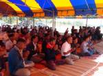 ชาวเมืองมหาสารคามทำพิธีเซ่นไหว้ขอบคุณพระแม่คงคา