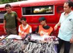 รวบสองหนุ่มเชียงใหม่-ลักสายไฟหาเงินเสพยาบ้า