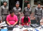 ตร.นนท์รวบสองผัวเมียแสบ ขับเก๋งตระเวนทุบกระจกรถฉกทรัพย์