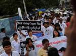 ตำรวจพม่าจับผู้ประท้วงเหมืองจีนตั้งข้อหาทำลายชื่อเสียงรัฐ