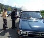 แขวงการทางระนองจัดบริการรถลากอำนวยความสะดวกเดินทางปีใหม่