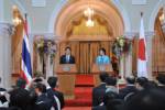 แถลงร่วมไทย-ญี่ปุ่น เห็นพ้องเพิ่มความร่วมมือด้านศก.-มั่นคง