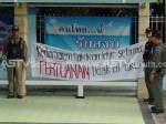 แนวร่วมป่วน 5 อำเภอปัตตานี 39 จุด แขวนป้ายผ้าต้านเจรจาสันติภาพ