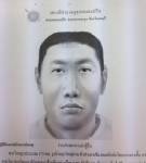 ตร.ได้ภาพสเกตช์คนร้ายควงปืนเอชเคกราดยิงผู้ใหญ่บ้าน ต.โป่ง