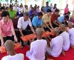 ศาลเยาวชนนครศรีฯ จัดบรรพชาสามเณรส่งเด็กและเยาวชนที่หลงผิดกลับบ้าน