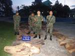 ยึดไม้พะยูงริมฝั่งโขงมุกดาหารเตรียมส่งไปประเทศเพื่อนบ้าน