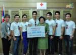 กู้ดฟิลลิ่ง "โป๊ป-มิว" นำทีม มอบเงินให้สภากาชาดไทย