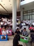 ผู้พิการกว่า 100 คน บุก ขสมก.ท้วงงุบงิบประชาพิจารณ์รถเมล์