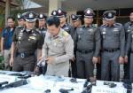 ตร.สระบุรีแถลงผลงานกวาดล้างอาชญากรรมได้ผู้ต้องหาหลายรายของกลางเพียบ
