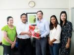 สำนักงานกองทุนสนับสนุนการวิจัย เข้าอวยพรปีใหม่ศูนย์ข่าวเอเอสทีวีผู้จัดการหาดใหญ่
