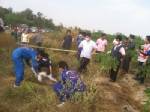 พบศพชายนิรนามเหลือครึ่งตัวถูกฆ่าทิ้งกลางไร่มันเมืองกาญจน์