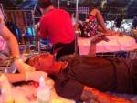 ไอ้ชั่วโยนระเบิดประทัดยักษ์ใส่เต็นท์การ์ดอาสา กปท.บาดเจ็บ 5
